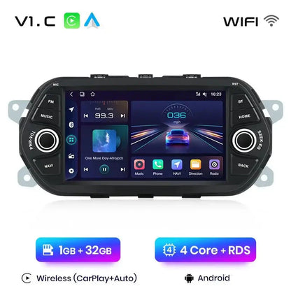 Inteligentne Radio Android Auto z CarPlay dla Fiat Tipo Egea (2015 - 2017) - 2DIN System Multimedialny GPS - Multigenus