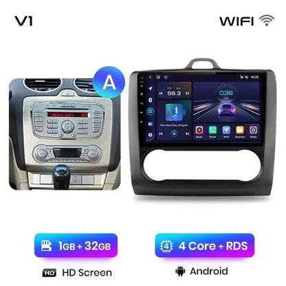 Radio nawigacja Ford Focus 2 Mk2 2004- 2011 CarPlay Android Auto - Multigenus