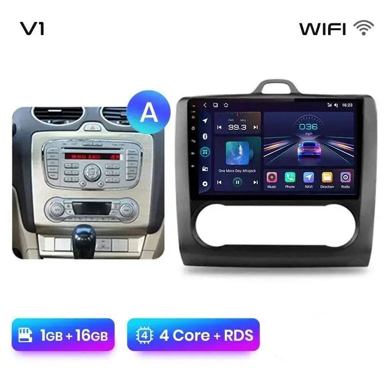 Radio nawigacja Ford Focus 2 Mk2 2004- 2011 CarPlay Android Auto - Multigenus