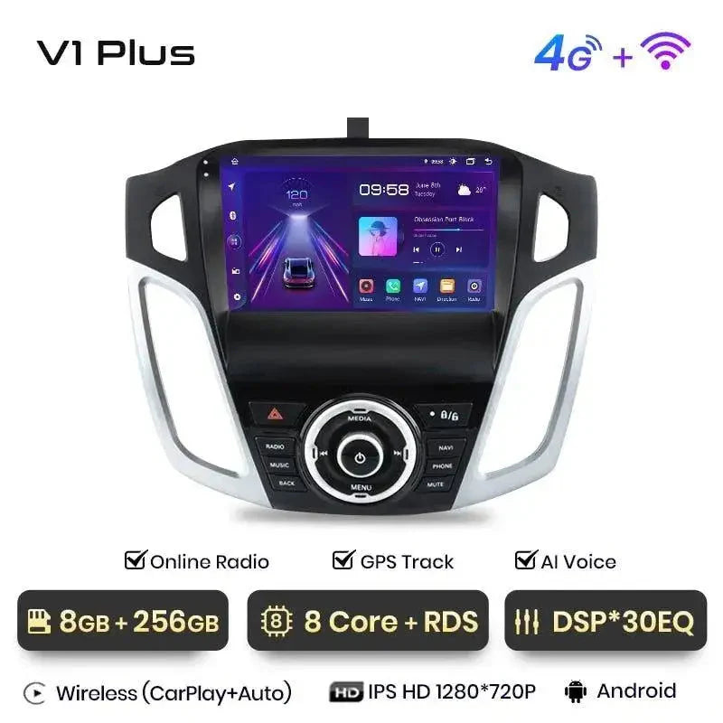 Radio nawigacja Ford Focus 3 MK3 2011 - 2019 Android Auto Carplay - Multigenus