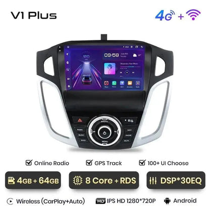 Radio nawigacja Ford Focus 3 MK3 2011 - 2019 Android Auto Carplay - Multigenus