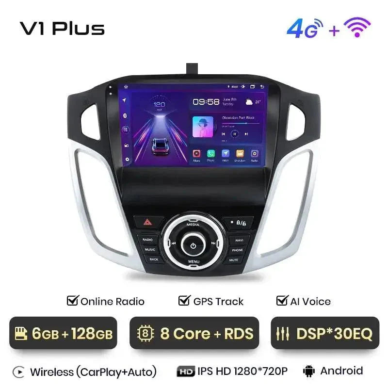 Radio nawigacja Ford Focus 3 MK3 2011 - 2019 Android Auto Carplay - Multigenus