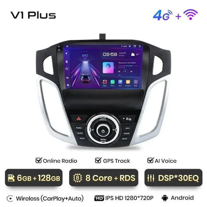 Radio nawigacja Ford Focus 3 MK3 2011 - 2019 Android Auto Carplay - Multigenus