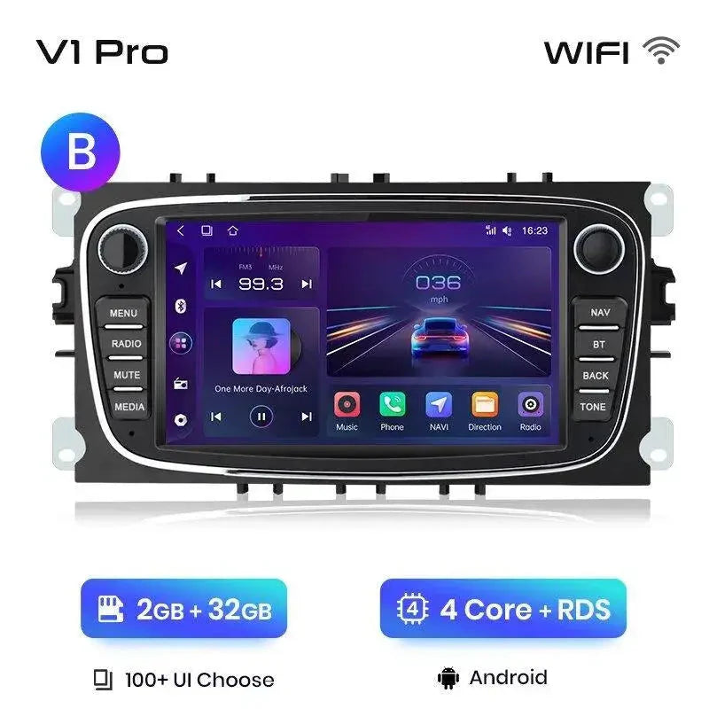 Radio nawigacja Ford Focus S-Max Mondeo Galaxy C-Max Kuga Android Carplay - Multigenus