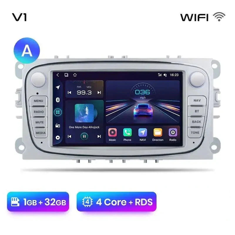 Radio nawigacja Ford Focus S-Max Mondeo Galaxy C-Max Kuga Android Carplay - Multigenus