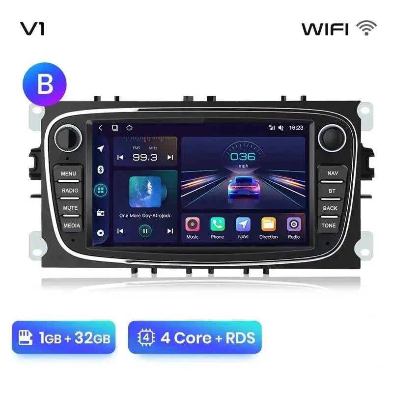 Radio nawigacja Ford Focus S-Max Mondeo Galaxy C-Max Kuga Android Carplay - Multigenus