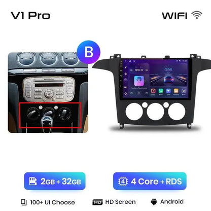 Radio nawigacja Ford S-MAX 2007-2015 Android Auto Carplay - Multigenus