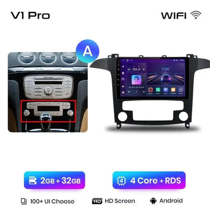 Radio nawigacja Ford S-MAX 2007-2015 Android Auto Carplay - Multigenus