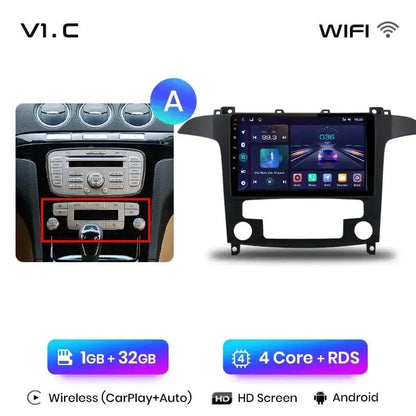 Radio nawigacja Ford S-MAX 2007-2015 Android Auto Carplay - Multigenus