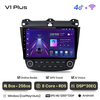 Radio nawigacja Honda Accord 7 2003 - 2008 Carplay Android Auto - Multigenus