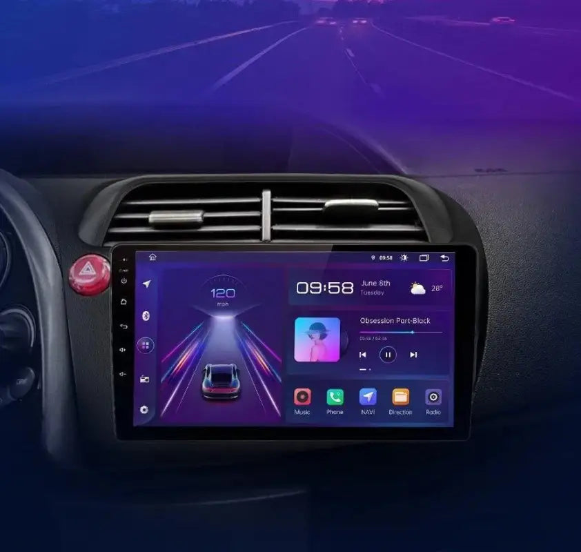 Radio nawigacja Honda Civic Hatchback 2005-2011 Android Auto CarPlay - Multigenus