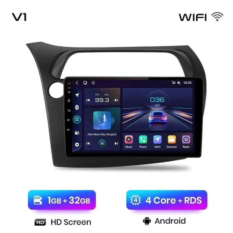 Radio nawigacja Honda Civic Hatchback 2005-2011 Android Auto CarPlay - Multigenus