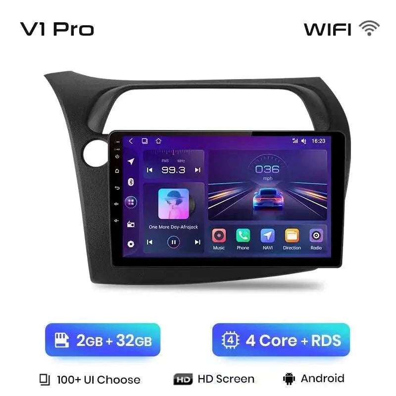 Radio nawigacja Honda Civic Hatchback 2005-2011 Android Auto CarPlay - Multigenus