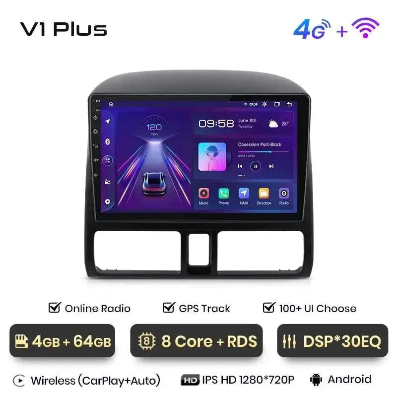 Radio nawigacja Radio Honda CR-V CRV 2 2001-2006 Android Auto Carplay - Multigenus