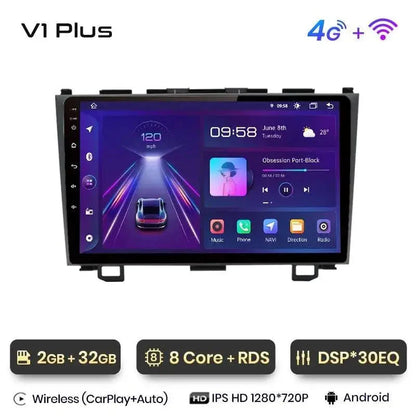 Radio nawigacja Radio Honda CR-V 3 RE CRV 2007 - 2011 Carplay Android Auto - Multigenus