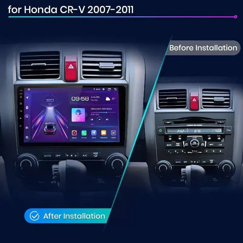 Radio nawigacja Radio Honda CR-V 3 RE CRV 2007 - 2011 Carplay Android Auto - Multigenus