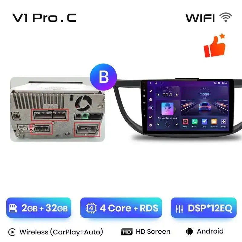 Radio nawigacja Honda CRV CR-V 2012-2016 Android Auto Carplay - Multigenus