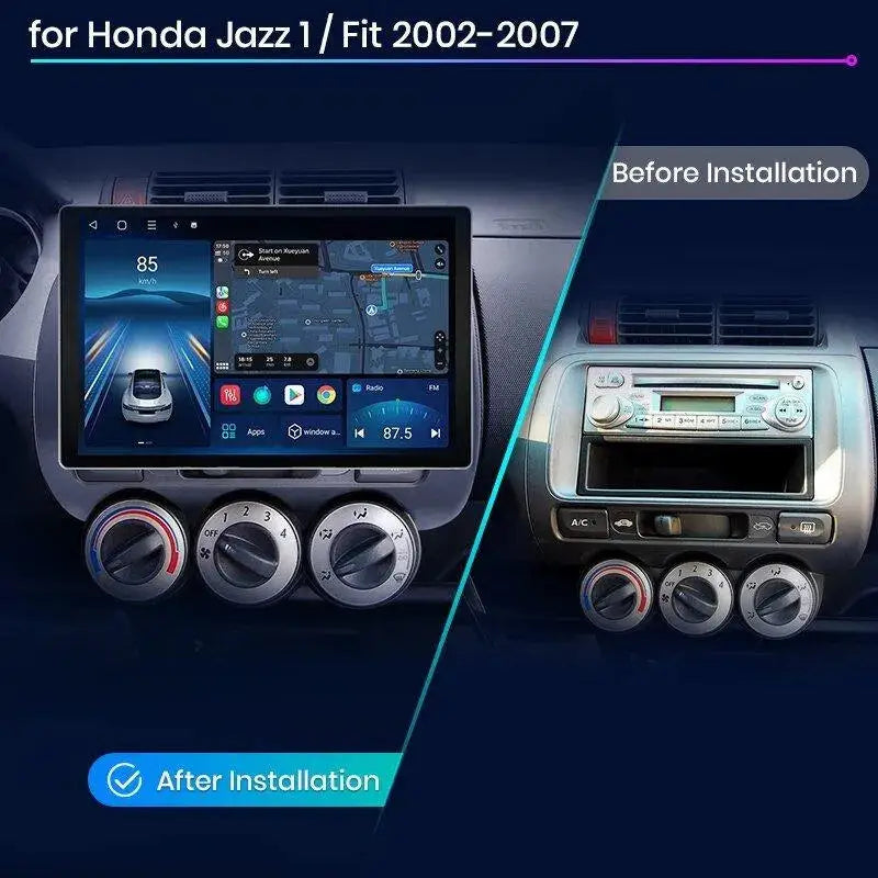 Radio nawigacja Honda Fit Jazz City 2002 - 2007 CarPlay Android Auto - Multigenus