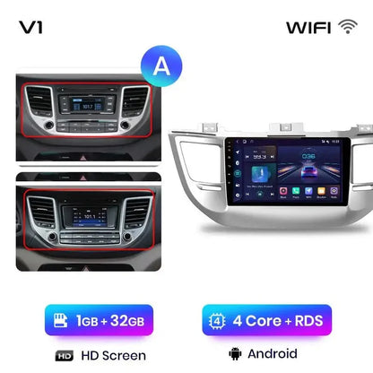 Radio Android Auto dla Hyundai IX35 Tucson 3 od 2015 - 2018 - Multigenus