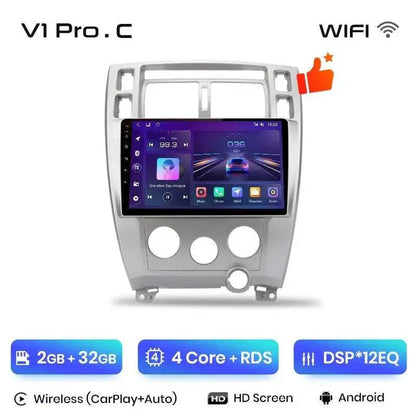 Radio nawigacja Hyundai Tucson 2006 - 2013 Carplay Android Auto - Multigenus
