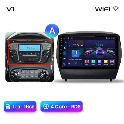 Radio Samochodowe dla Hyundai Tucson 2 / ix35 (2009 - 2015) – Bezprzewodowe CarPlay i Android Auto, Inteligentny System Multimedialny 2DIN - Multigenus