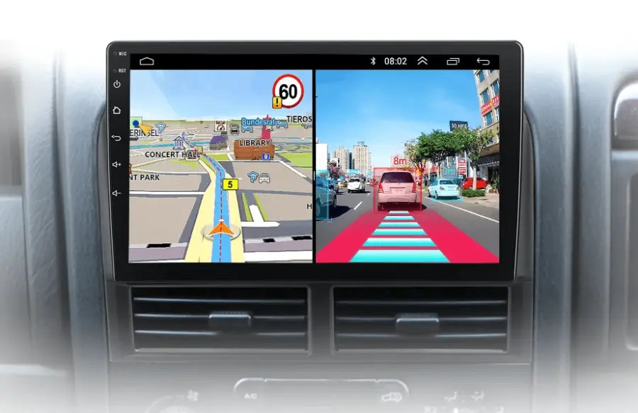 Radio do Jeep Grand Cherokee WJ 1998 - 2004 2 - DIN z Android Auto i CarPlay – Multimedia GPS - Multigenus