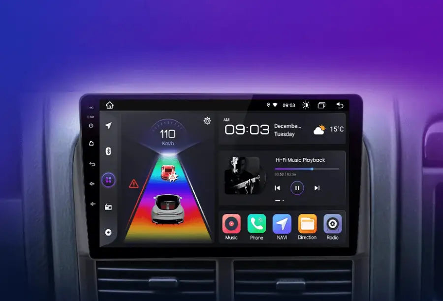 Radio do Jeep Grand Cherokee WJ 1998 - 2004 2 - DIN z Android Auto i CarPlay – Multimedia GPS - Multigenus