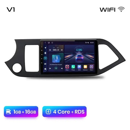 Radio Samochodowe do KIA Morning Picanto 2011 - 2016 | Bezprzewodowy CarPlay i Android Auto | Inteligentny System Multimedialny - Multigenus