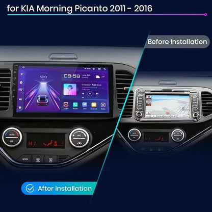 Radio Samochodowe do KIA Morning Picanto 2011 - 2016 | Bezprzewodowy CarPlay i Android Auto | Inteligentny System Multimedialny - Multigenus