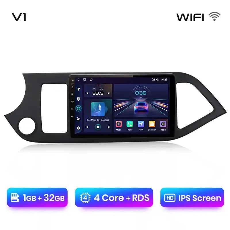 Radio Samochodowe do KIA Morning Picanto 2011 - 2016 | Bezprzewodowy CarPlay i Android Auto | Inteligentny System Multimedialny - Multigenus