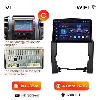 V1pro AI Voice 2 din Android Auto Radio dla Kia Sorento 2 XM 2009 - 2012 Carplay Car Multimedia GPS 2din radio samochodowe - Multigenus
