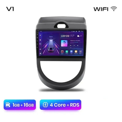 Radio multimedialne V1 AI Voice Wireless CarPlay i Android Auto dla Kia Soul (2008 - 2011) – Nawigacja GPS 4G i autoradio 2 - DIN - Multigenus