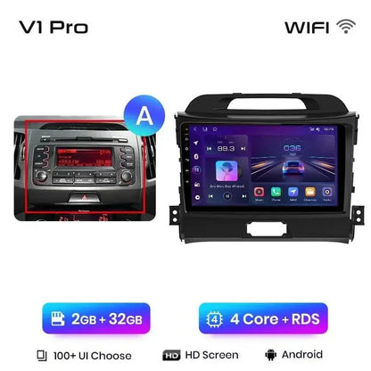 Radio nawigacja KIA Sportage 3 2010 - 2016 Carplay Android Auto - Multigenus