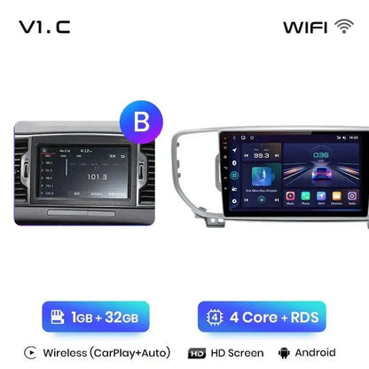 Radio nawigacja Kia Sportage 4 2016 - 2018 Android auto Carplay - Multigenus