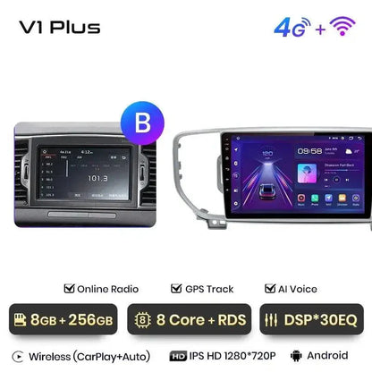 Radio nawigacja Kia Sportage 4 2016 - 2018 Android auto Carplay - Multigenus