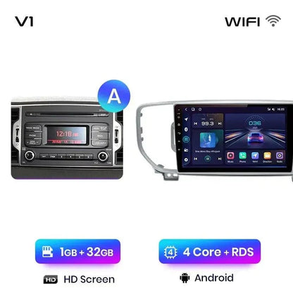 Radio nawigacja Kia Sportage 4 2016 - 2018 Android auto Carplay - Multigenus