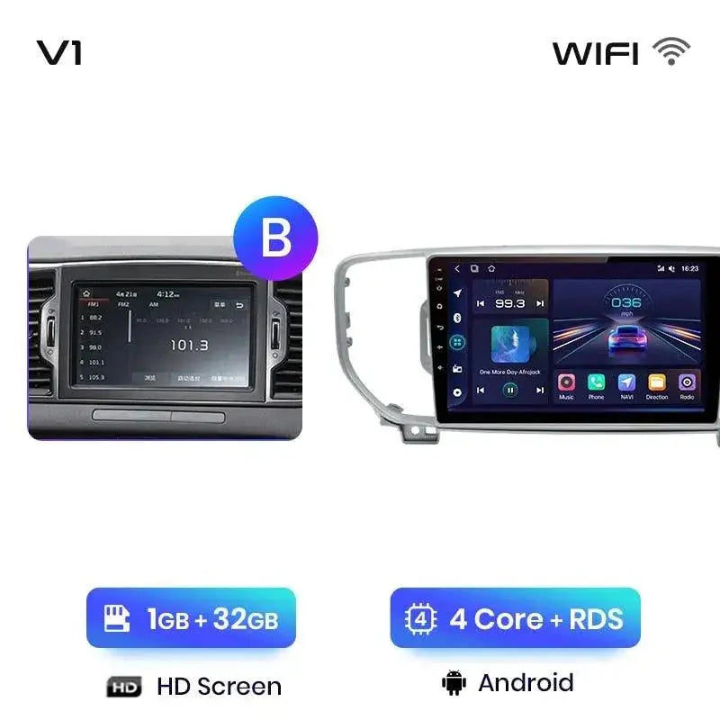 Radio nawigacja Kia Sportage 4 2016 - 2018 Android auto Carplay - Multigenus