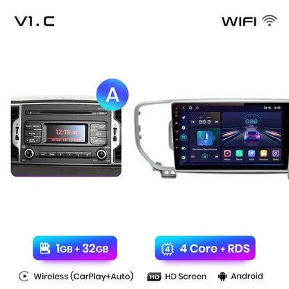 Radio nawigacja Kia Sportage 4 2016 - 2018 Android auto Carplay - Multigenus