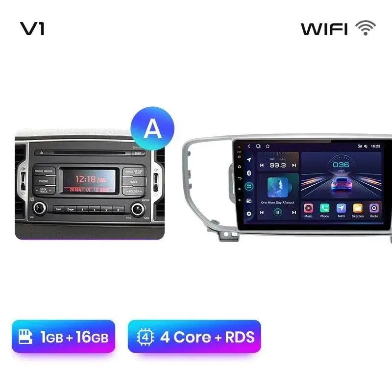 Radio nawigacja Kia Sportage 4 2016 - 2018 Android auto Carplay - Multigenus
