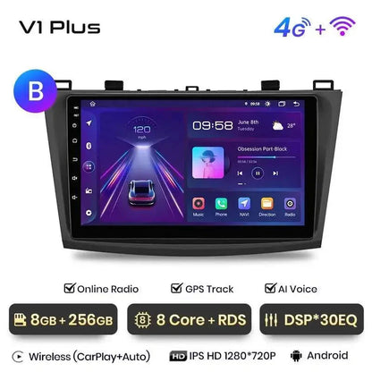 Radio nawigacja Mazda 3 bk 2004-2013 Carplay Android Auto - Multigenus