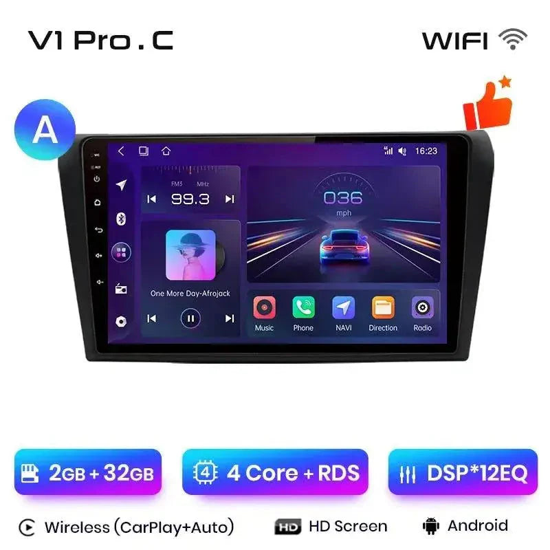Radio nawigacja Mazda 3 bk 2004-2013 Carplay Android Auto - Multigenus