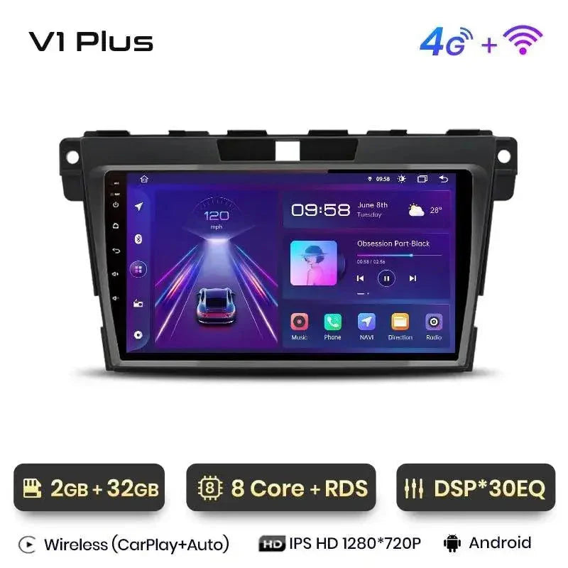 Radio nawigacja Mazda CX-7 2008 - 2015 Android Auto Carplay CX7 - Multigenus