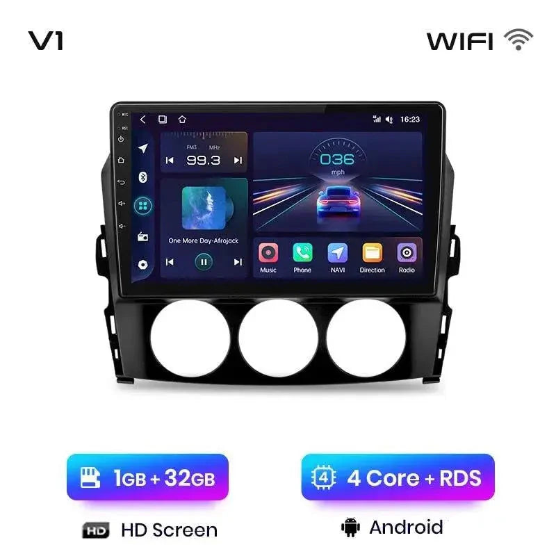 Radio nawigacja Mazda MX-5 MX5 III 3 NC 2008 - 2015 Android Auto Carplay - Multigenus