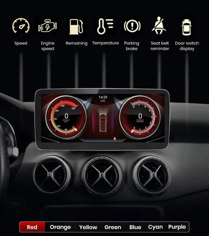 Radio nawigacja Mercedes A Klasa W176 / GLA X156 / CLA C117 2013-2018 Android Auto CarPlay - Multigenus