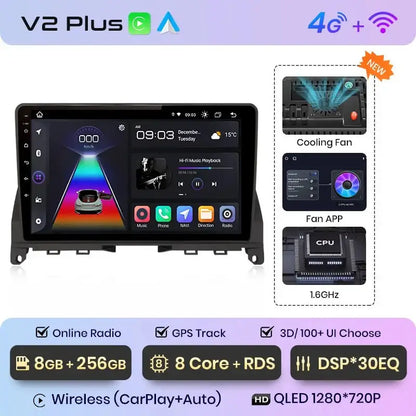 Radio Android z CarPlay do Mercedes Benz C - Class W204/S204 od 2006 - 2011 - Multigenus