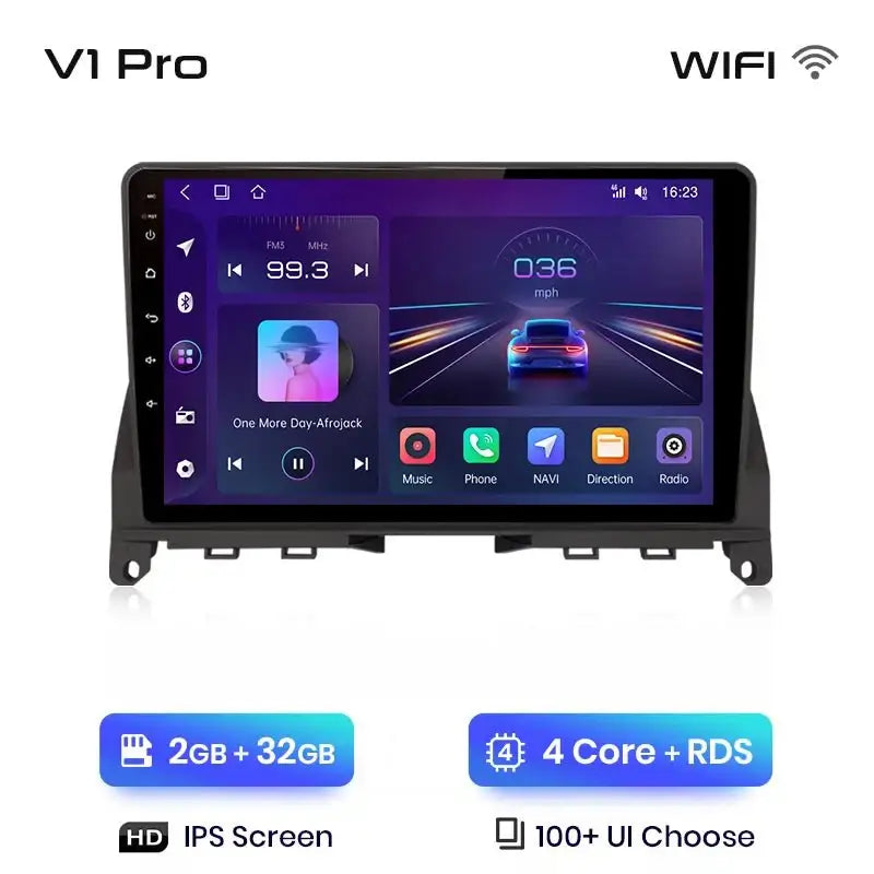 Radio Android z CarPlay do Mercedes Benz C - Class W204/S204 od 2006 - 2011 - Multigenus