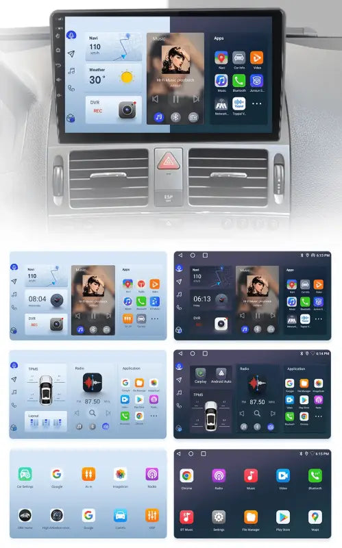 Radio Android z CarPlay do Mercedes Benz C - Class W204/S204 od 2006 - 2011 - Multigenus