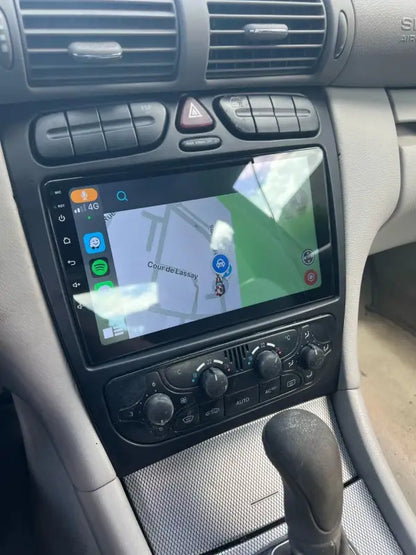 Radio nawigacja Mercedes Benz C CLK S203 W203 W209 A209 przed lift 2000-2011 Carplay Android Auto - Multigenus
