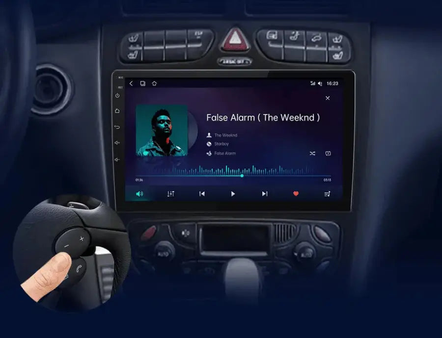 Radio nawigacja Mercedes Benz C CLK S203 W203 W209 A209 przed lift 2000-2011 Carplay Android Auto - Multigenus