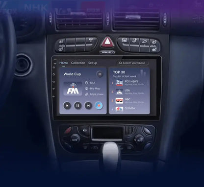 Radio nawigacja Mercedes Benz C CLK S203 W203 W209 A209 przed lift 2000-2011 Carplay Android Auto - Multigenus